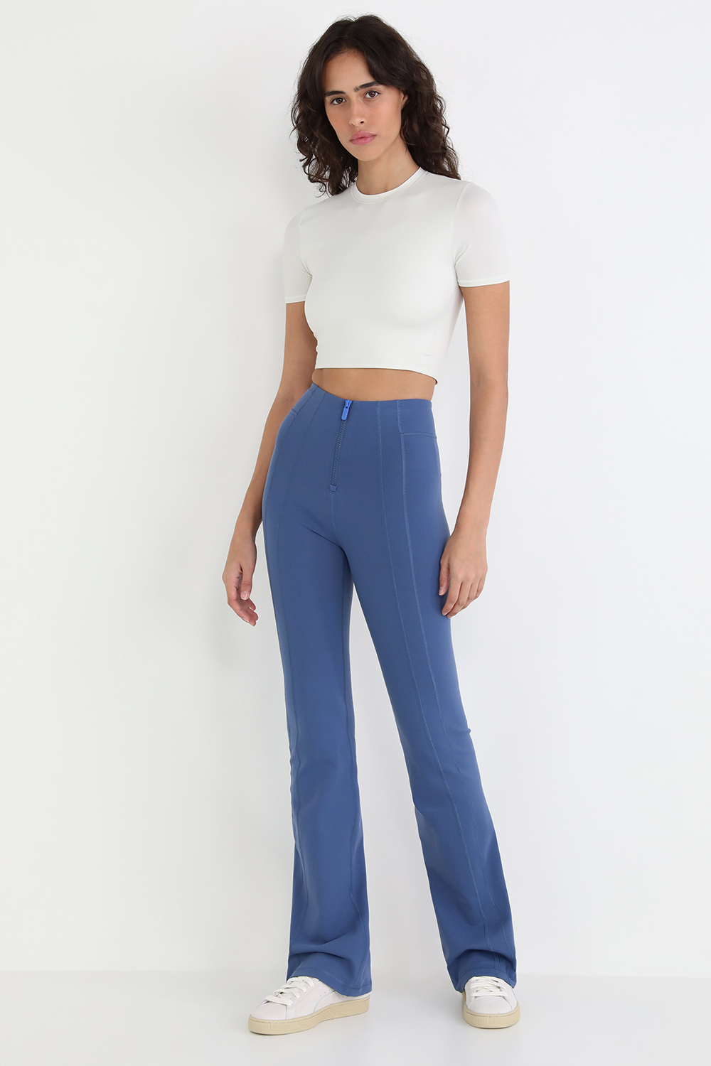 Define Zip-Front High-Rise Flared Pant | Factory 54